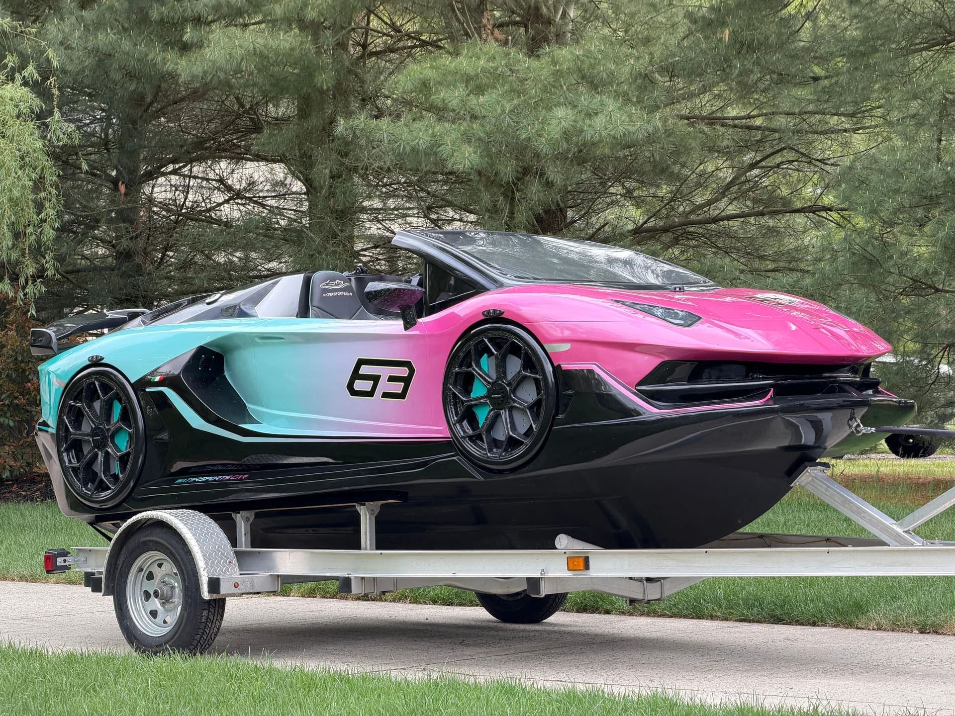 2024 LAMBORGHINI WATERSPORTS CAR SERIES L 16' YAMAHA POWER JET JL SPEAKERS RARE, view