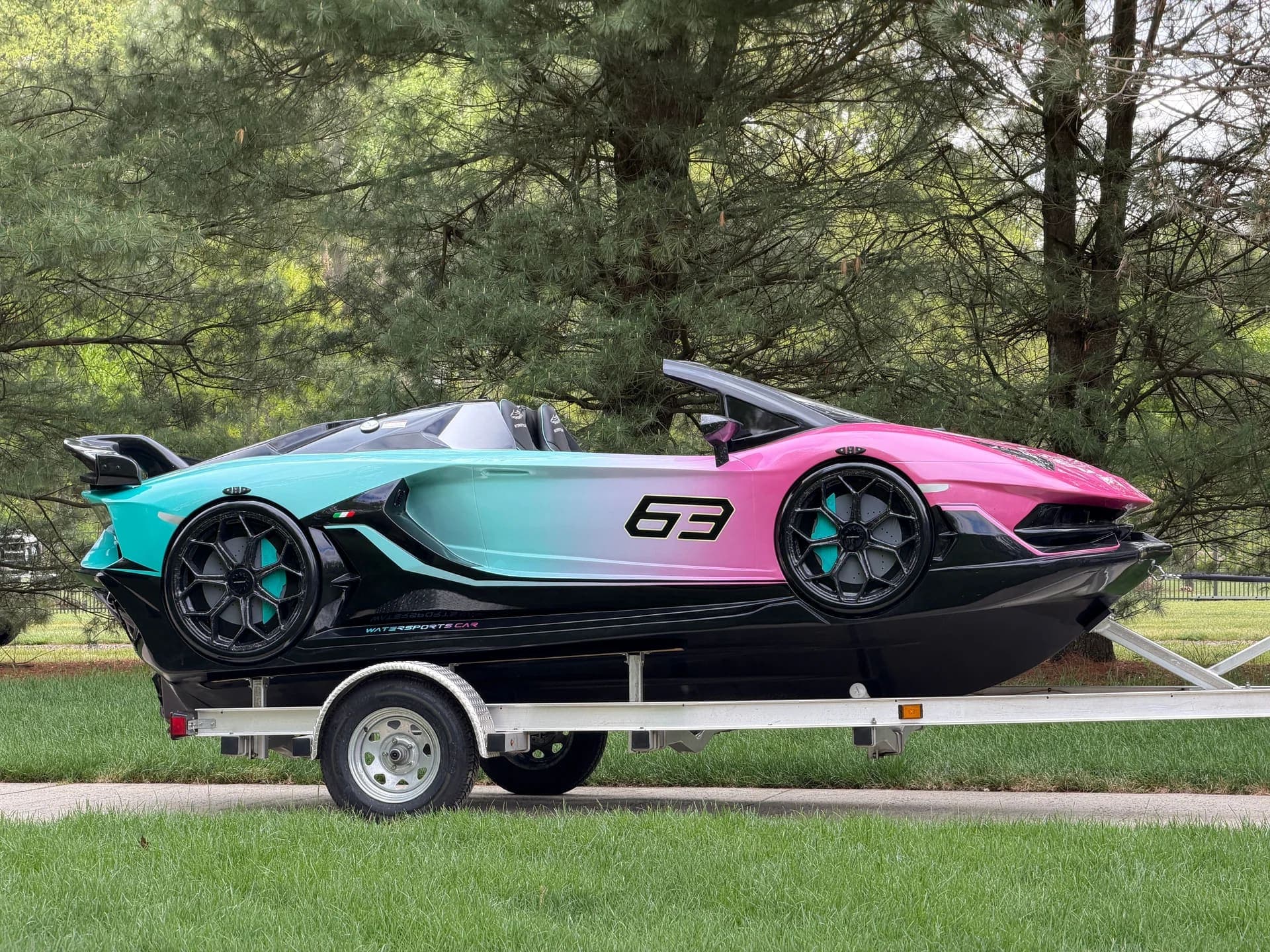 2024 LAMBORGHINI WATERSPORTS CAR SERIES L 16' YAMAHA POWER JET JL SPEAKERS RARE, view