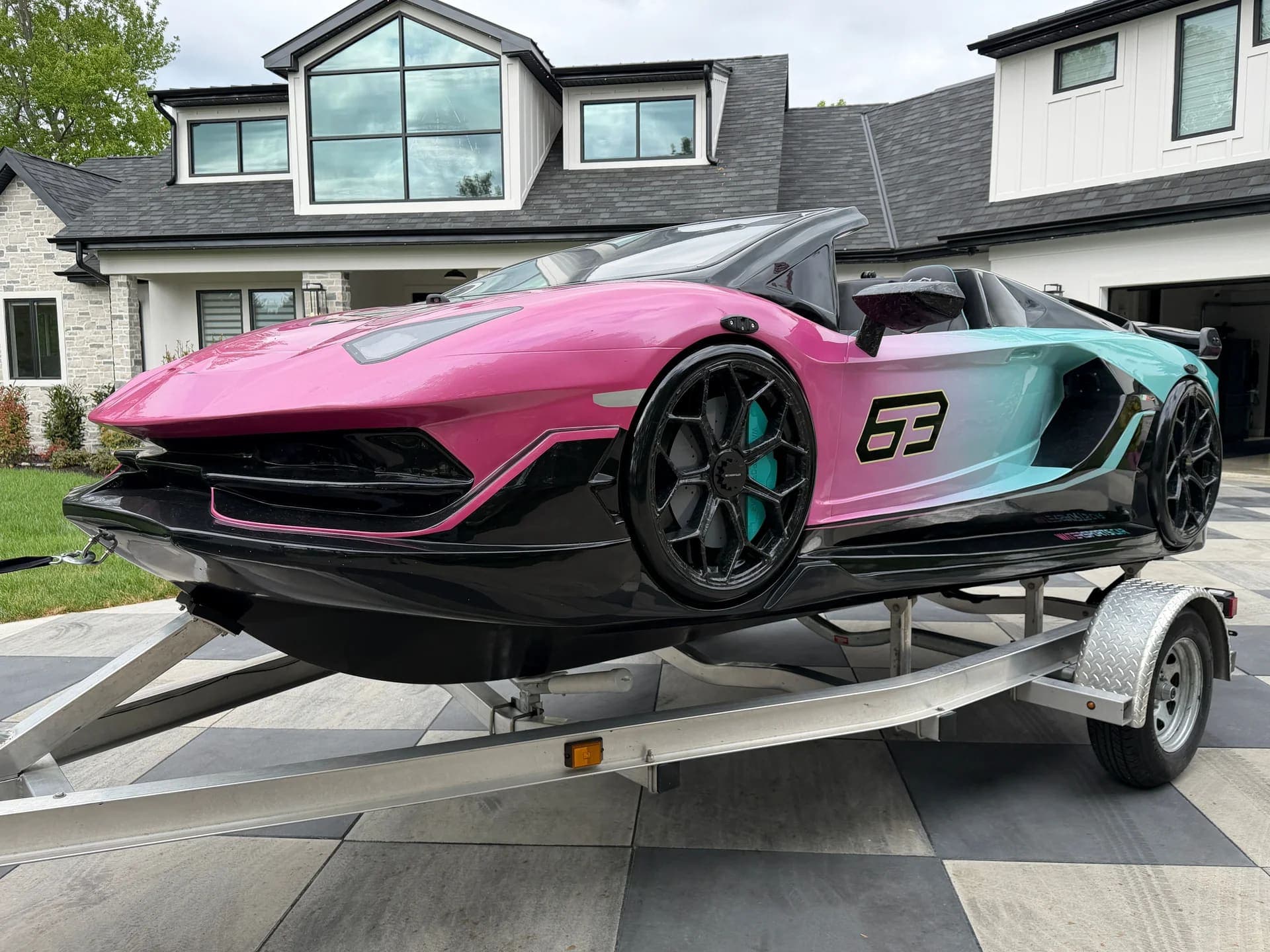 2024 LAMBORGHINI WATERSPORTS CAR SERIES L 16' YAMAHA POWER JET JL SPEAKERS RARE, view