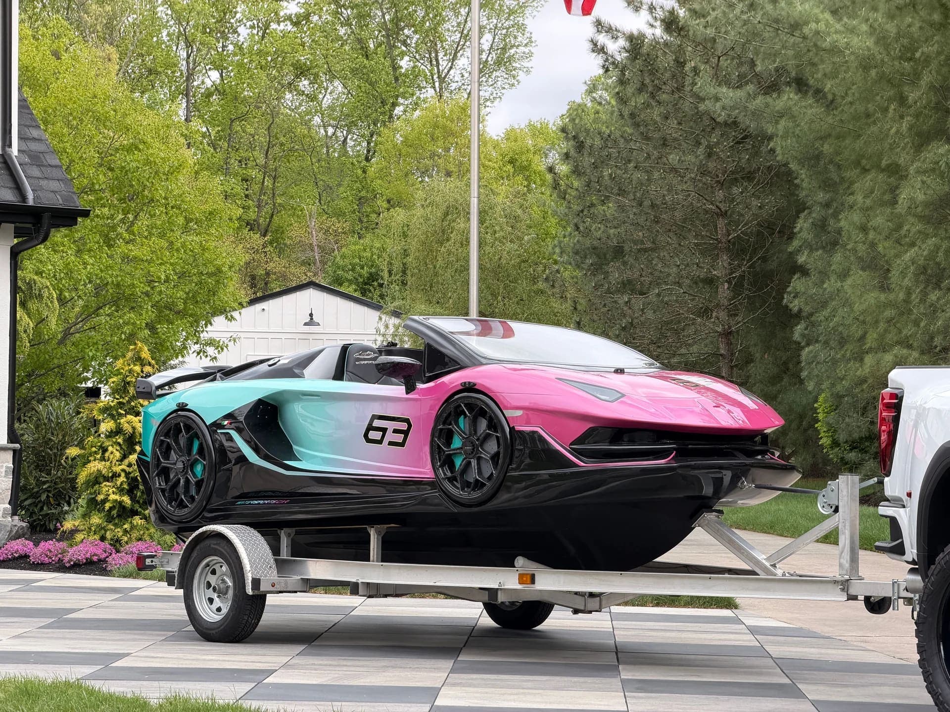 2024 LAMBORGHINI WATERSPORTS CAR SERIES L 16' YAMAHA POWER JET JL SPEAKERS RARE, view