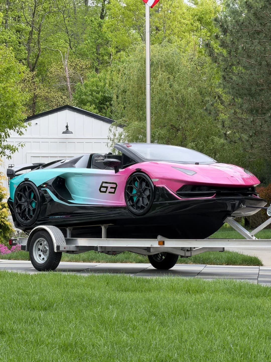 2024 LAMBORGHINI WATERSPORTS CAR SERIES L 16' YAMAHA POWER JET JL SPEAKERS RARE, view
