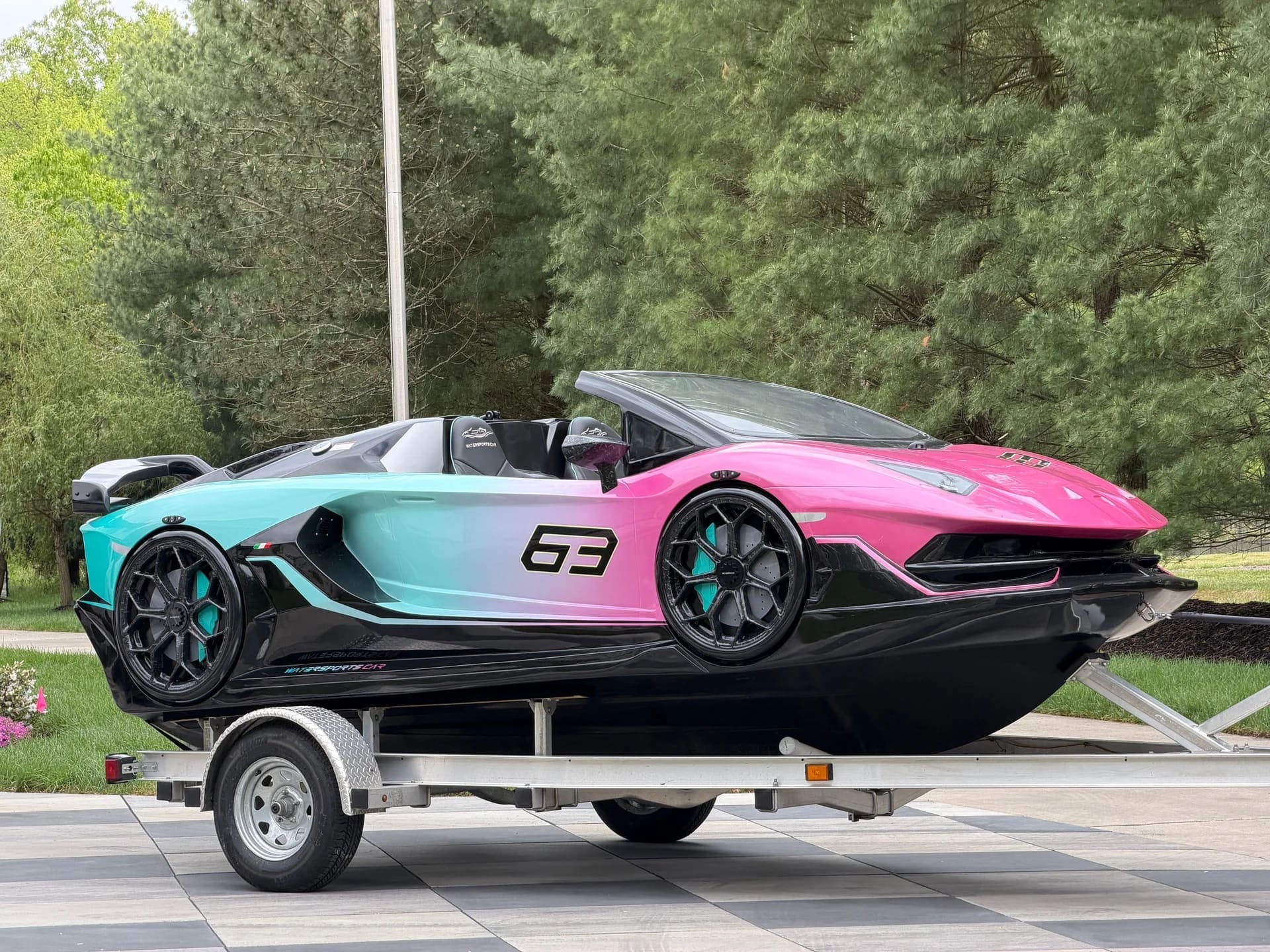 2024 LAMBORGHINI WATERSPORTS CAR SERIES L 16' YAMAHA POWER JET JL SPEAKERS RARE, view
