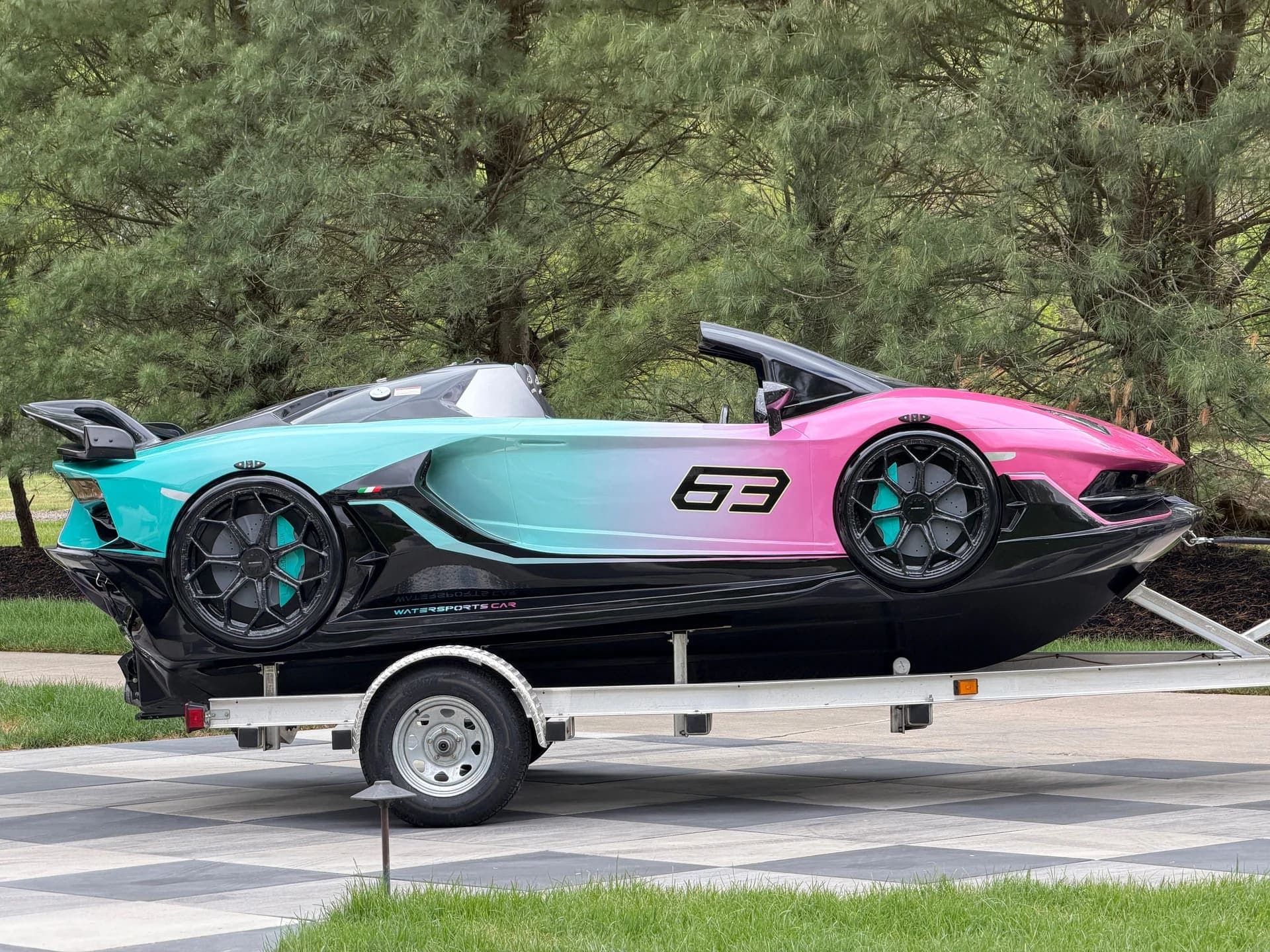 2024 LAMBORGHINI WATERSPORTS CAR SERIES L 16' YAMAHA POWER JET JL SPEAKERS RARE, view
