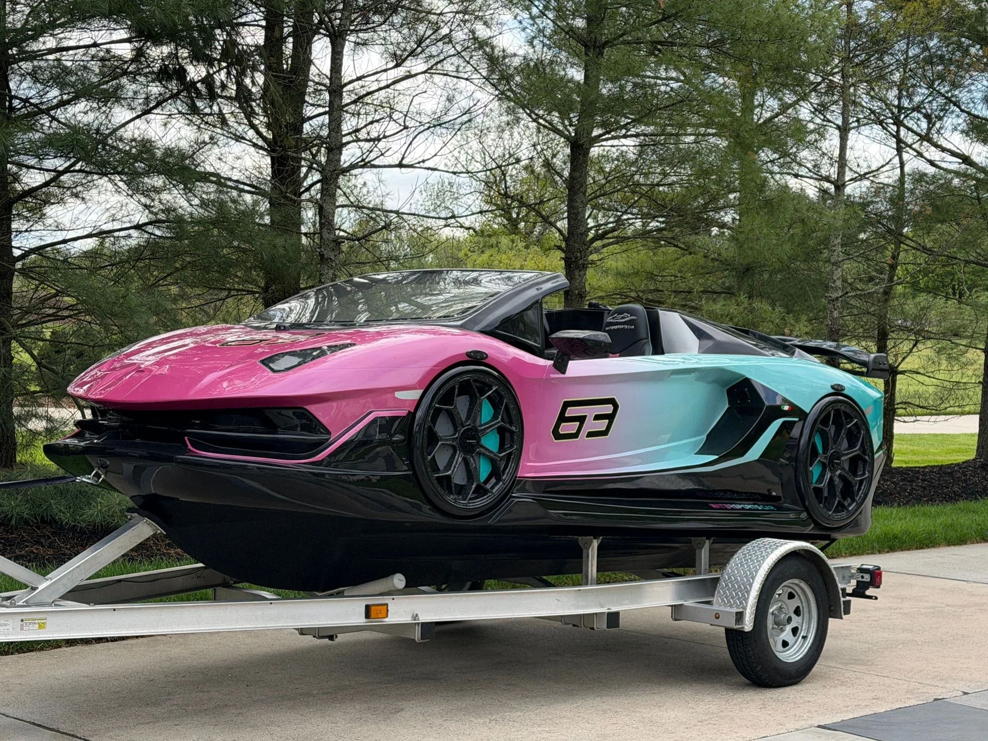 2024 LAMBORGHINI WATERSPORTS CAR SERIES L 16' YAMAHA POWER JET JL SPEAKERS RARE, view