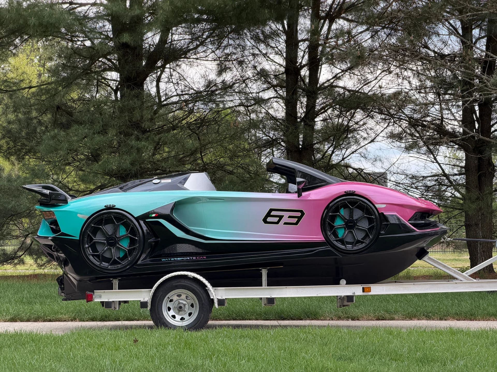 2024 LAMBORGHINI WATERSPORTS CAR SERIES L 16' YAMAHA POWER JET JL SPEAKERS RARE, view