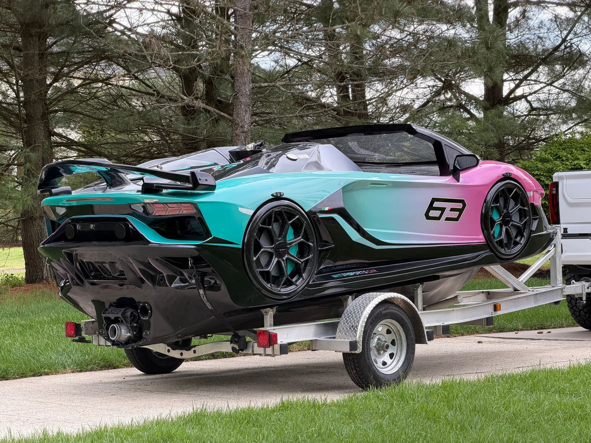 2024 LAMBORGHINI WATERSPORTS CAR SERIES L 16' YAMAHA POWER JET JL SPEAKERS RARE, view