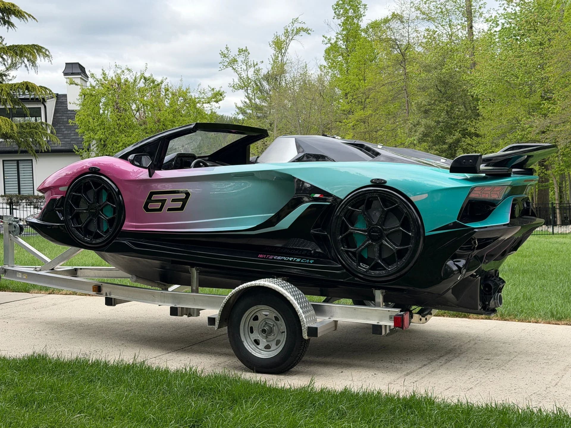 2024 LAMBORGHINI WATERSPORTS CAR SERIES L 16' YAMAHA POWER JET JL SPEAKERS RARE, view