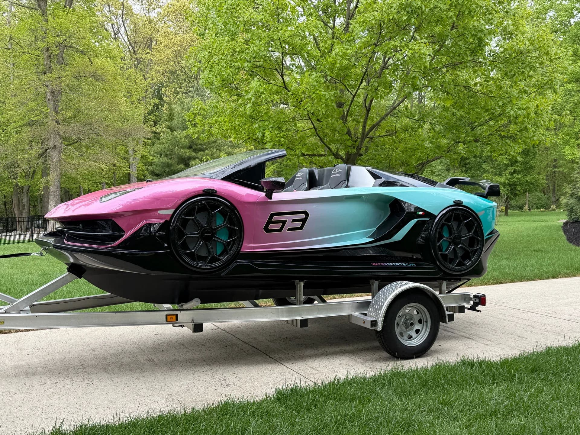2024 LAMBORGHINI WATERSPORTS CAR SERIES L 16' YAMAHA POWER JET JL SPEAKERS RARE, view