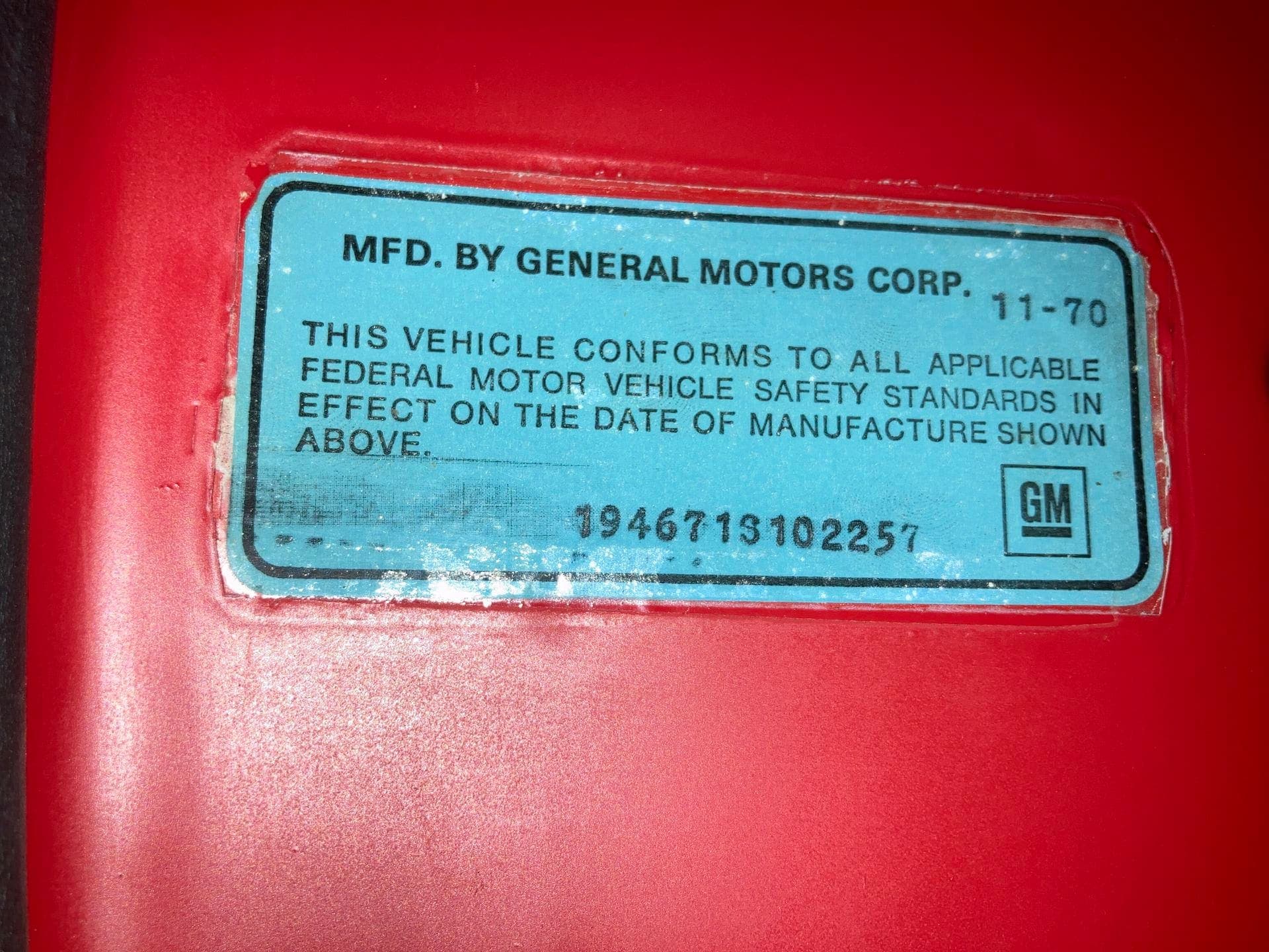 1971 Chevrolet Corvette LT-1 Convertible, view