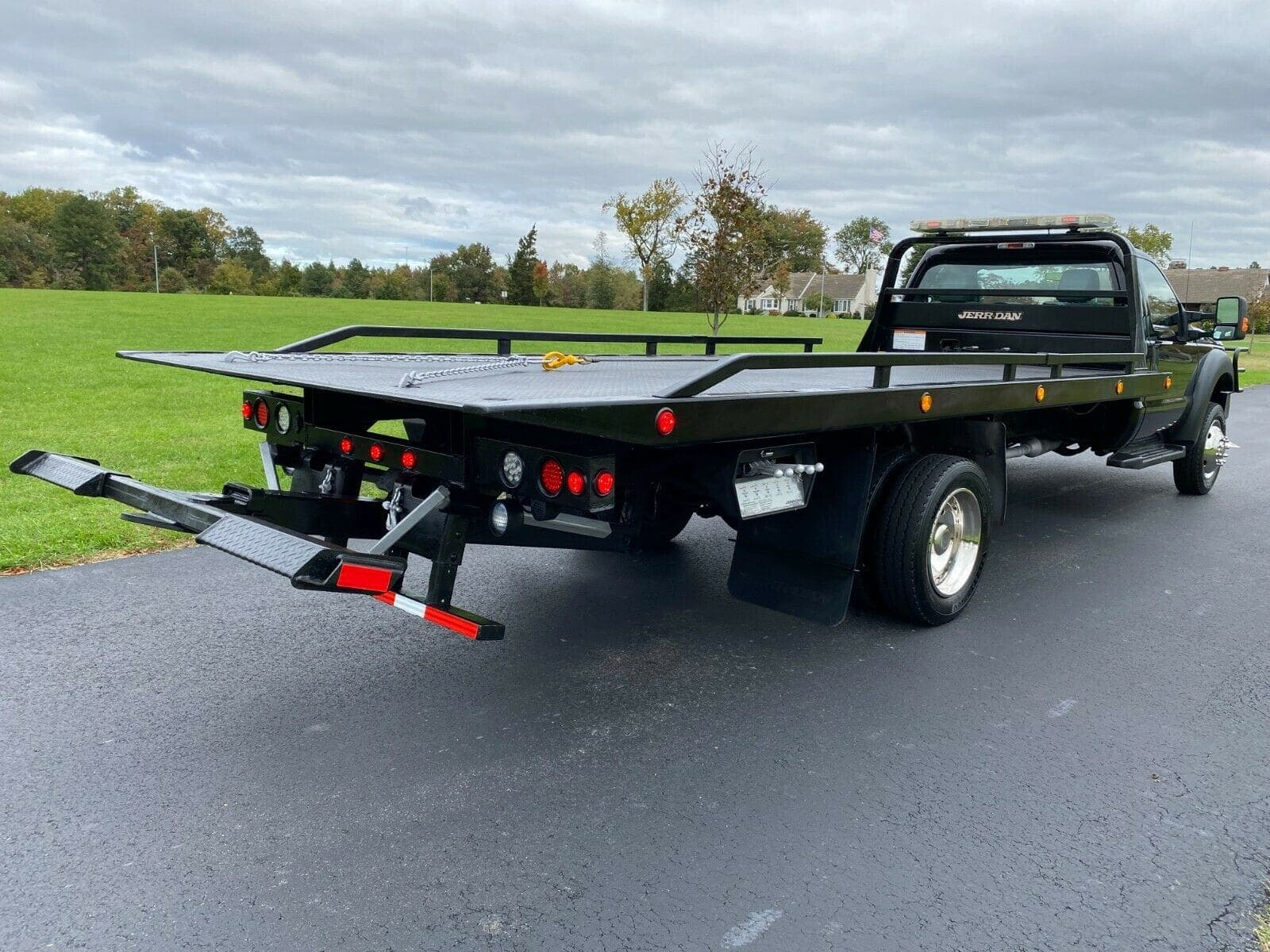 2014 FORD F550 V10 4X4 2-CAR JERR-DAN TOW ROLLBACK WHEEL LIFT, view