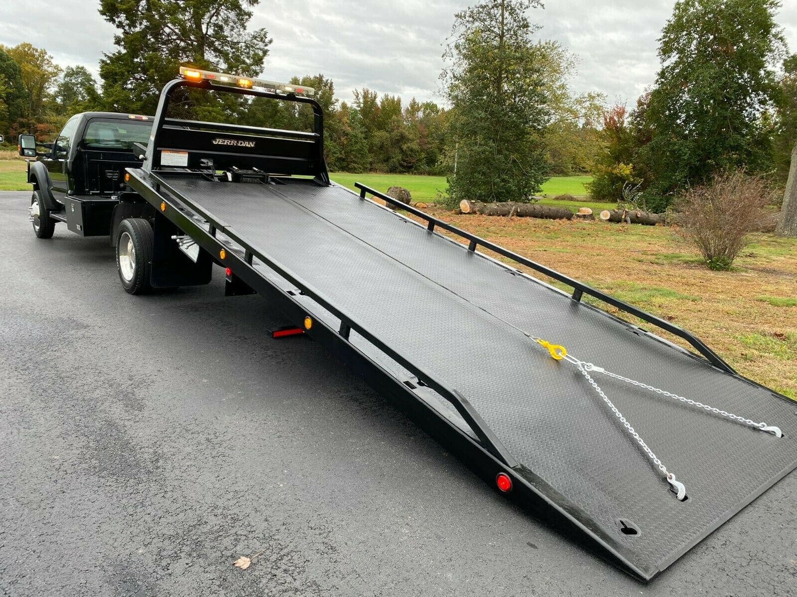2014 FORD F550 V10 4X4 2-CAR JERR-DAN TOW ROLLBACK WHEEL LIFT, view