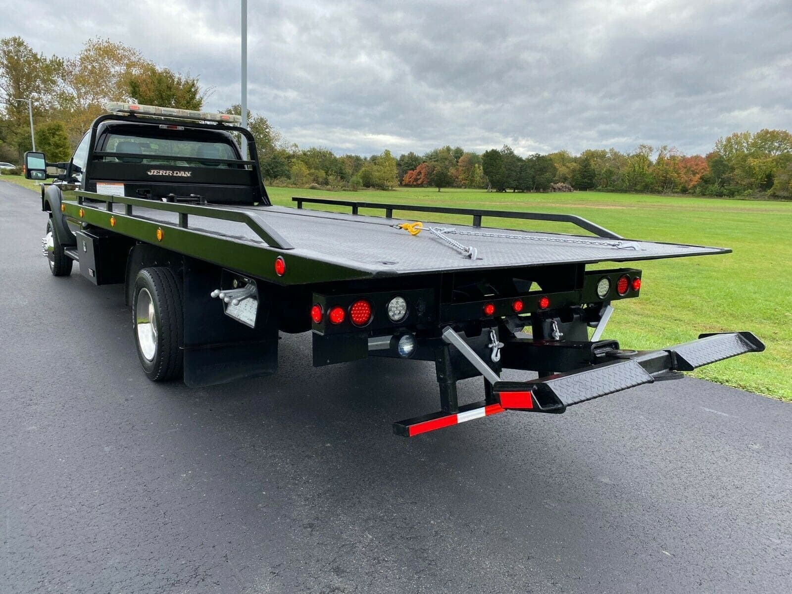 2014 FORD F550 V10 4X4 2-CAR JERR-DAN TOW ROLLBACK WHEEL LIFT, view
