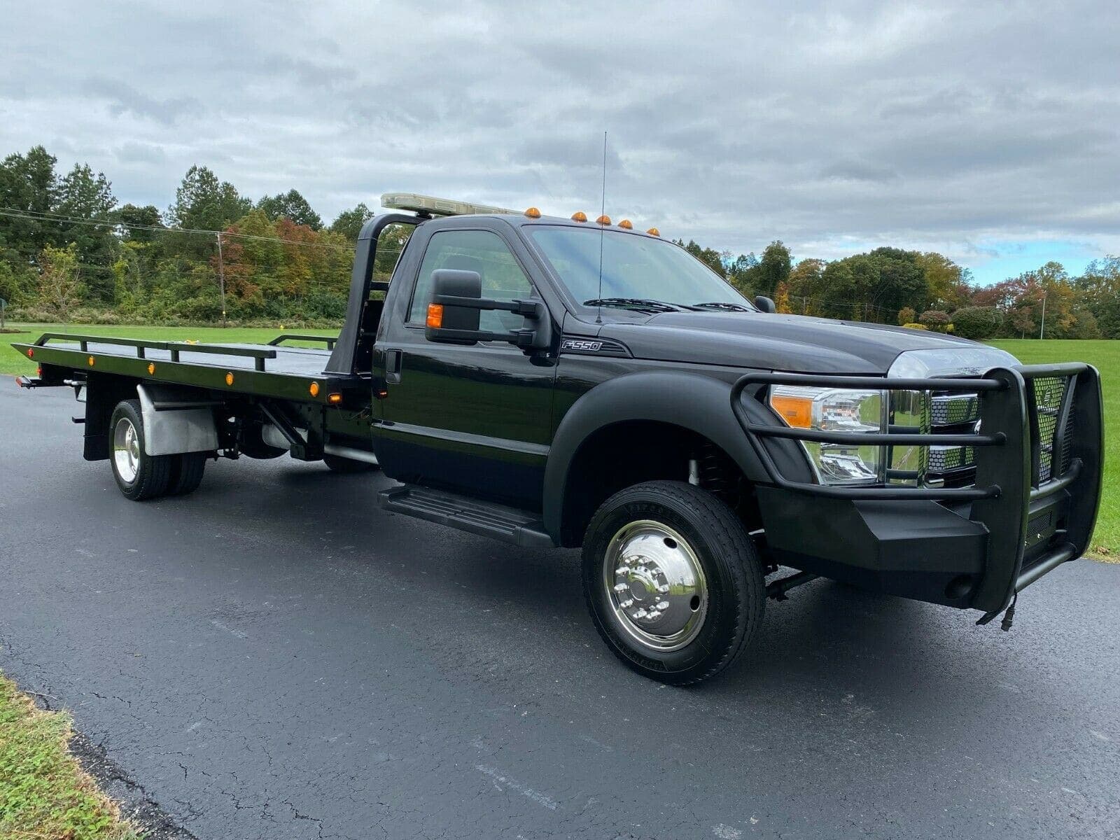 2014 FORD F550 V10 4X4 2-CAR JERR-DAN TOW ROLLBACK WHEEL LIFT, view